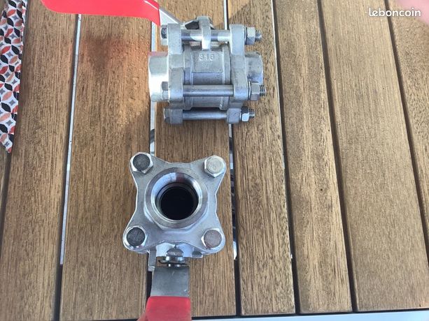 2 vannes neuves inox en 20/27