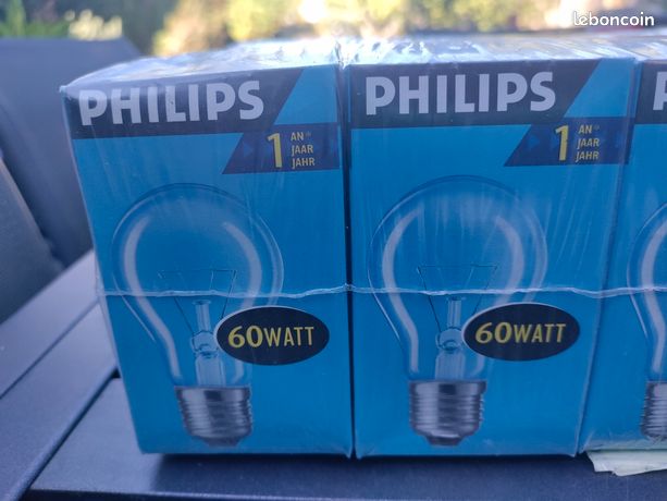 20 ampoules Philips a vis a incandescence anciennes