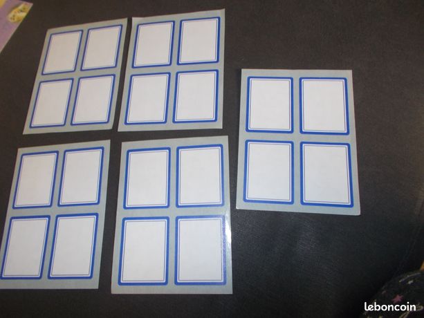 20 Etiquettes blanches