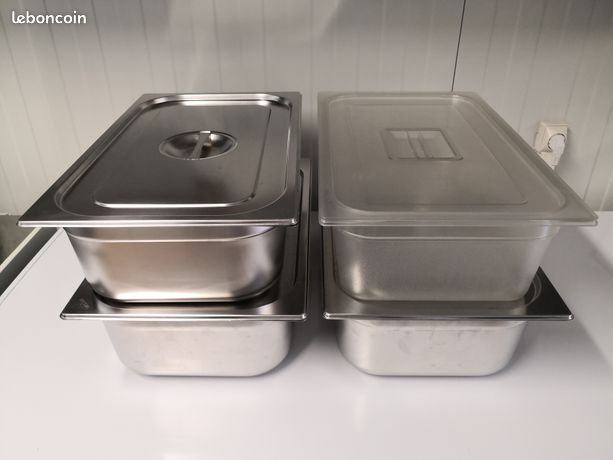 21 Bacs gastro inox restauration plusieurs tailles + 6 plaques eutectiques