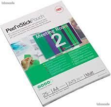 25 Pochettes de plastification adhésives GBC Peel 'n Stick