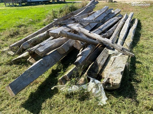 25 poutres ancienne en bois 6M