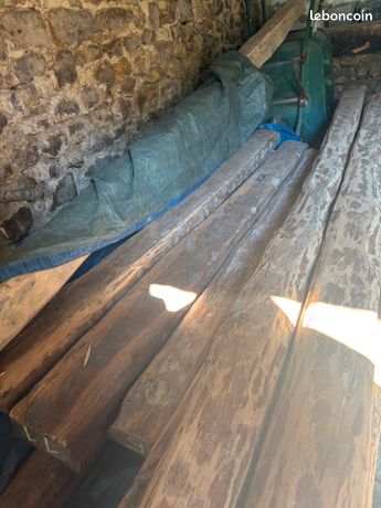 25 poutres en chêne massif bon état