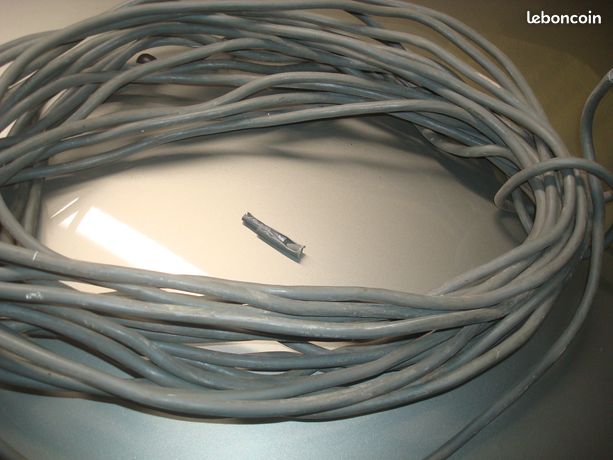 25m cable rigide 2 fils