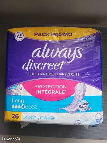26 Serviettes protection urinaire alwaysPaquet pas ouvert