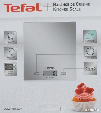 29BZH BALANCE de CUISINE COMPACTE et ÉLÉGANTE TÉFAL pl1