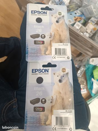 2 cartouche Epson 26 bk
