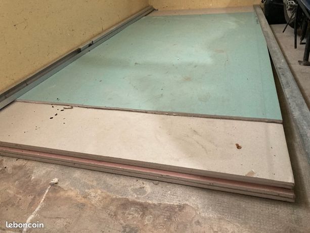 2 plaques placo feu+ 2 Ba 13 + 1 hydro