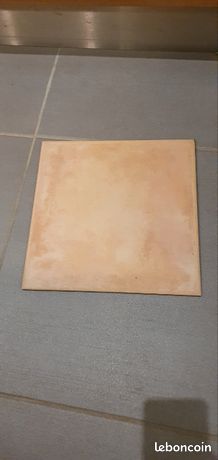 2m2 de Carrelage couleur brique carré 31.5cm