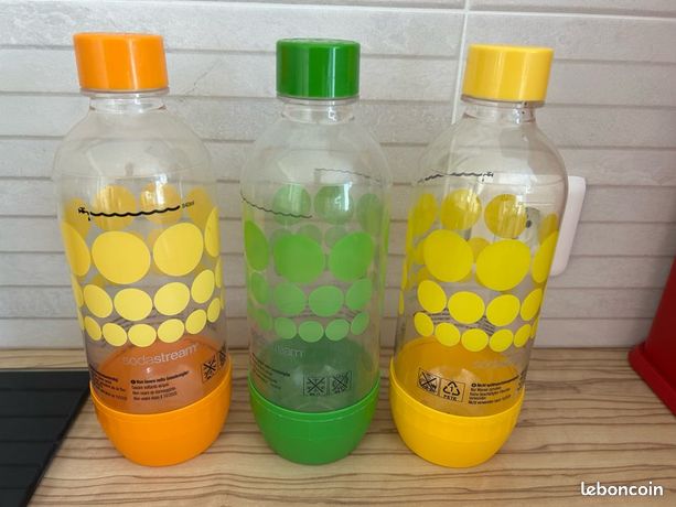 3 bouteilles soda stream