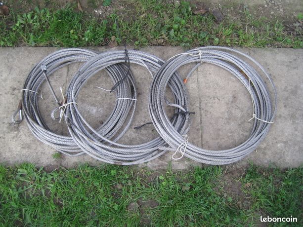 3 câbles inox 19 m