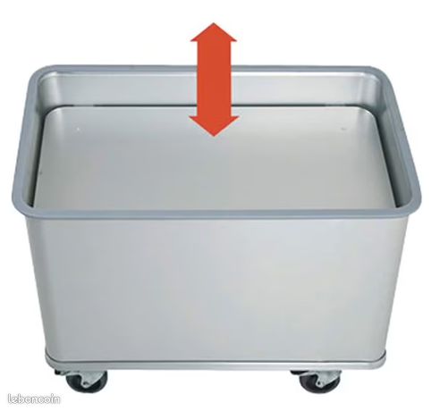 3 chariots alu avec fond amovible