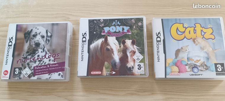 3 jeux DS Catz / Pony / Nintendogs