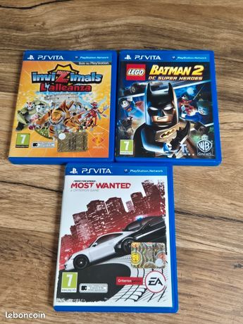 3 jeux PS Vita en boite