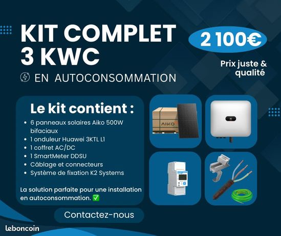 3 kW Panneaux Solaires Premium 500Wc Performance Maximale et Garantie 25-30 ans