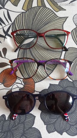 3 montures de lunettes fille