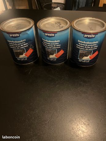 3 protections bas de caisse Presto (1 L noir