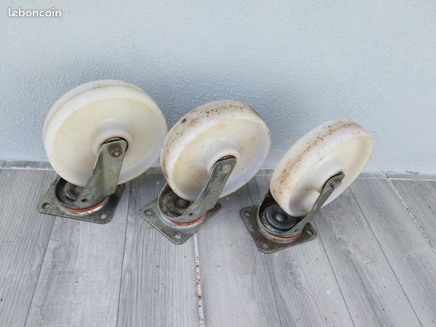 3 roulettes polyamide pivotantes 200/50