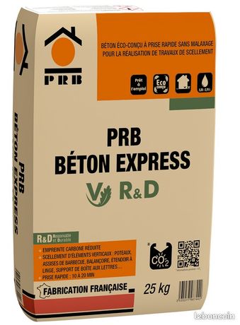 3 sacs de béton express prise rapide PRB