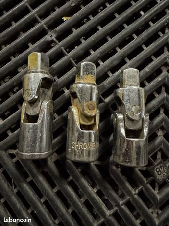 3 x douilles cardans gros cliquet