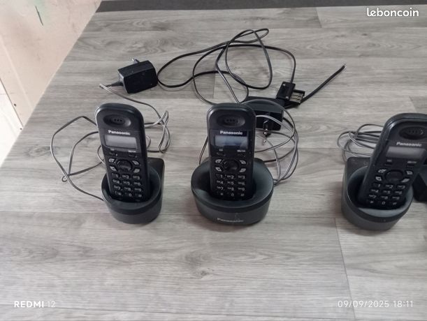 3 Téléphones sans fil Panasonic