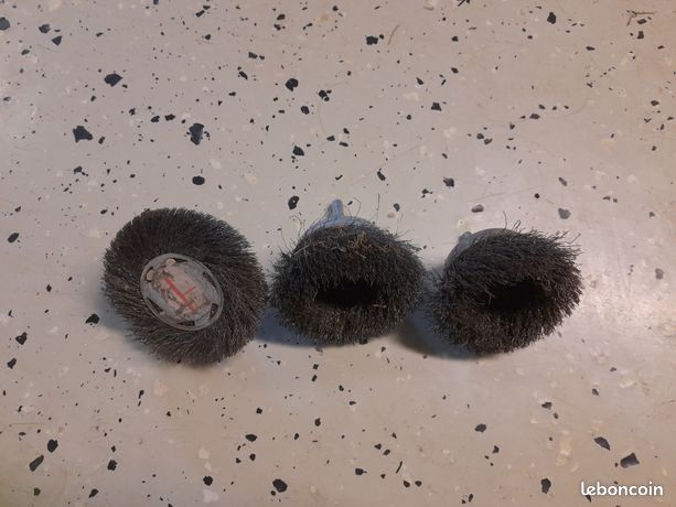 3X Brosses Rotative Circulaire Fil d'Acier