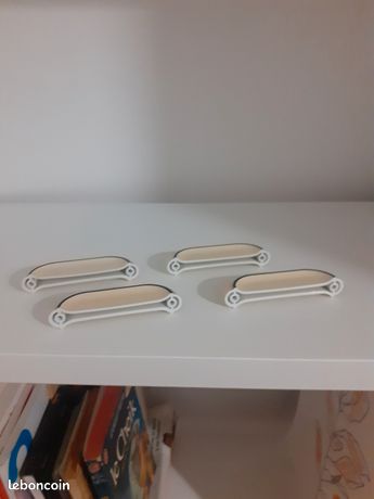 4 poignets de tiroirs vintage - excellent état