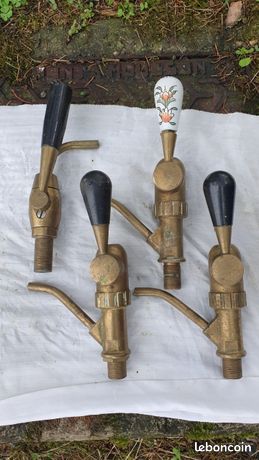 4 Robinets de tireuse de bar laiton