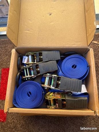 4 Sangles à cliquet 46m x 4cm