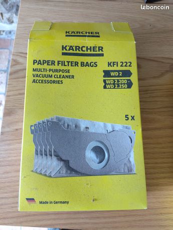 4 x Sac Karcher KFI 222 papier