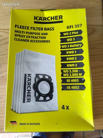 4 x sacs Karcher KFI 357