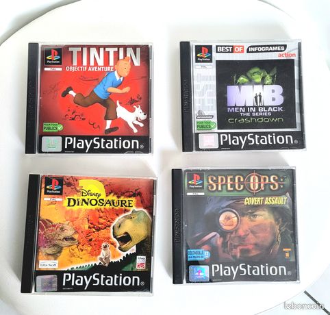 4 jeux Playstation PS one