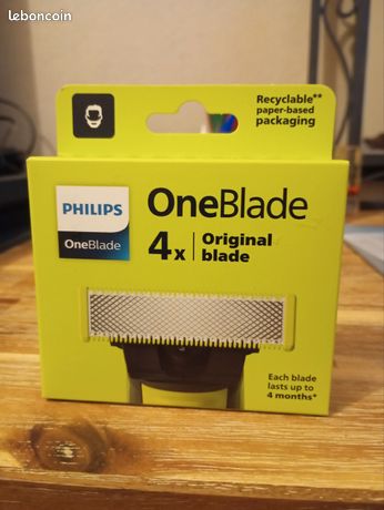 4 Lames de rasoir Philips one blade