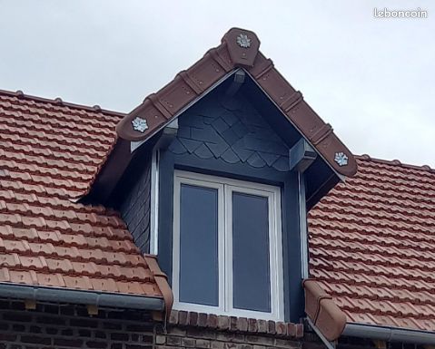 5 fleurs en ZINC pour toiture et gouttière