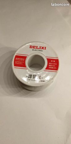 50g Bobines de Fil à souder Delixi 63% étain - Offre danoneq8