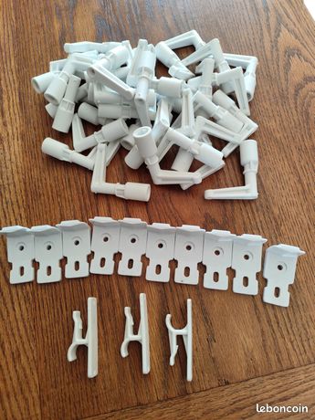 52 accessoires en PVC blanc pour volets battants