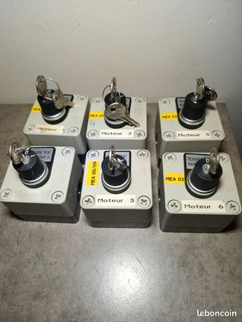 6 Boitiers de Réarmement à clé