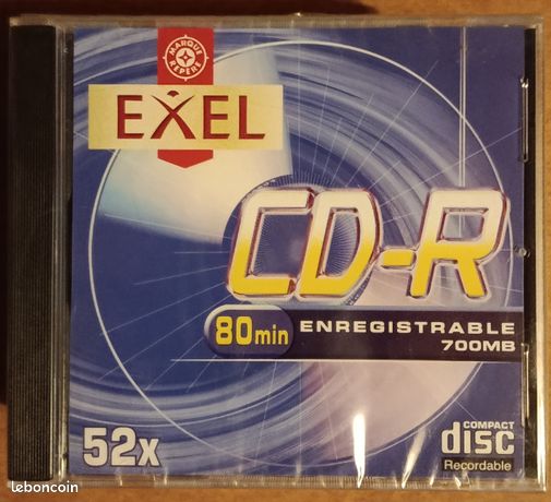 6 CD-R Exel enregistrables 700 Mo encore sous blister