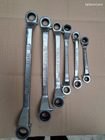 6 CLÉS À CLIQUET de 10 à 22 mm DIAMOND BRAND