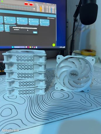 6 ventilateurs rgb musetex