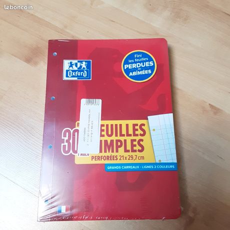 600 feuilles seyes Oxford