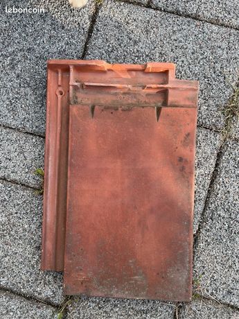 600 tuiles plates Bisch/Seltz en terre cuit rouge nuage