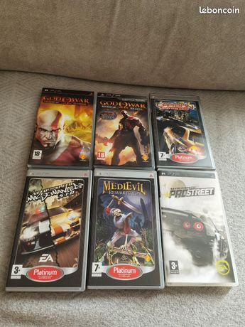6 jeux psp à