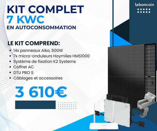7 kWc en Kit complet