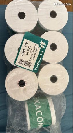7 rouleaux Exacompta pour calculatrice à rouleau