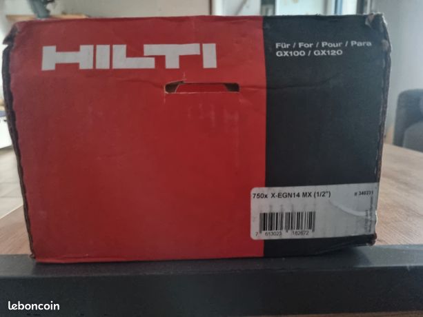 750 Clou hilti X-EGN14 MX 1/2" Hilti