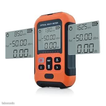 800nm à 1700nm -50dBm à 26dBm OPM Wattmètre à Fibre Optique Intégré 650nm 20km VFL FTTH Puissance Metre Optique Fiber Power Meter Compatible avec APC&UPC FC+SC+LC+ST-SS103PVC13