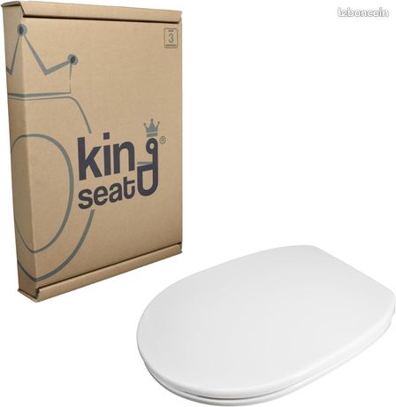 Abattant pour WC King Seat CESAME blanc résine