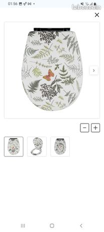 Abattant Wc Olfa neuf déclipsable frein de chute herbier bois compressé