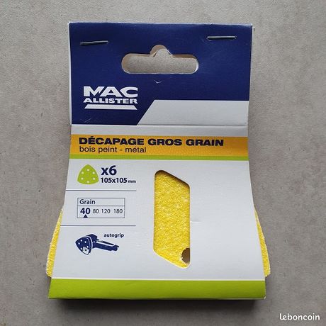 Abrasif pour ponceuse triangle G40